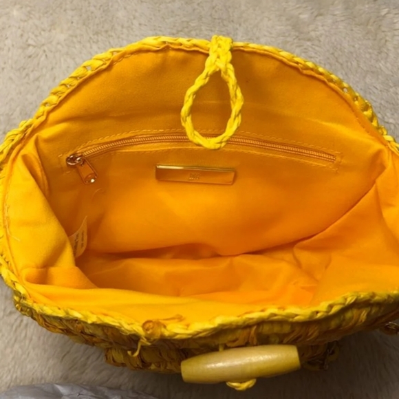 INC Straw Circle Crossbody - Picture 2 of 2